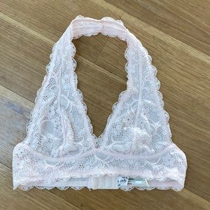 Intimately Free People pastel pink lace bralette
